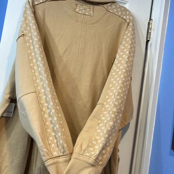 Free People Heritage Track Jacket Size Large NWT - Picture 8 of 13